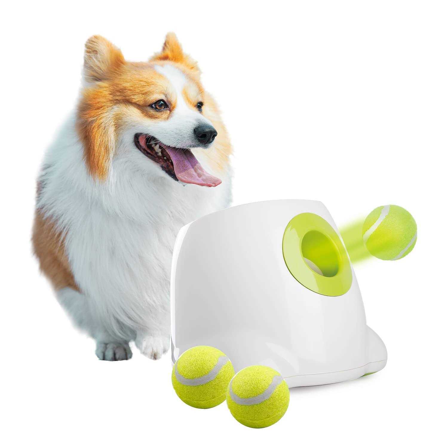 ALL for PAWS AFP Automatic Ball Launcher for Dogs,Dog Ball Launcher Automatic,Tennis Ball Machine,Includes 3pcs Tennis Balls for Dogs - Pet Supplies online store