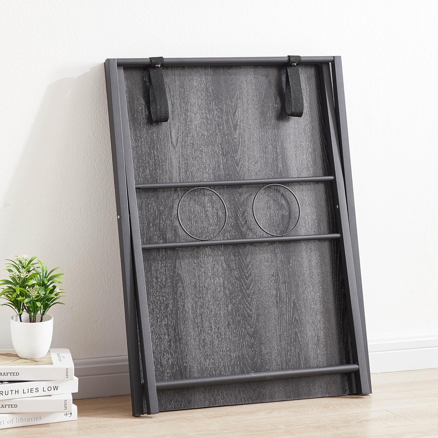 Folding Office Table, Portable Workspace No Assembly Space-Saving Design Multipurpose Writing Desk Modern Home Office Solution