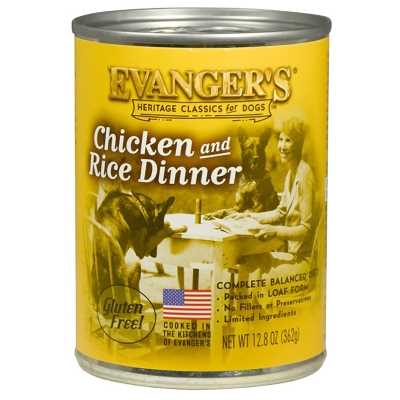 Evanger's Classics Chicken & Rice Canned Dog Food, 13.2-oz, case of 12 - Pet Supplies online store