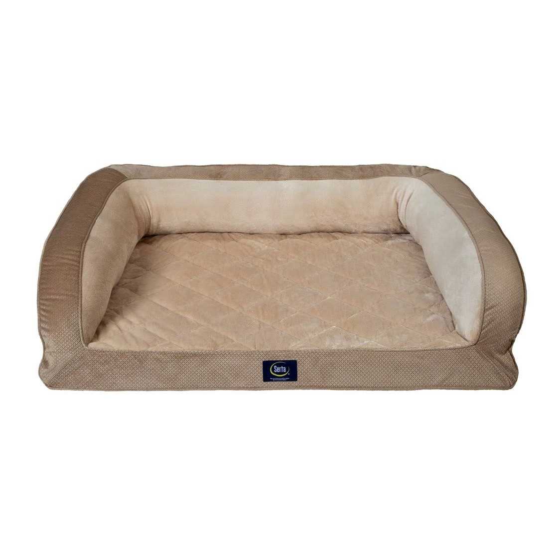 Serta Quilted Couch Cat & Dog Bed - Pet Supplies online store