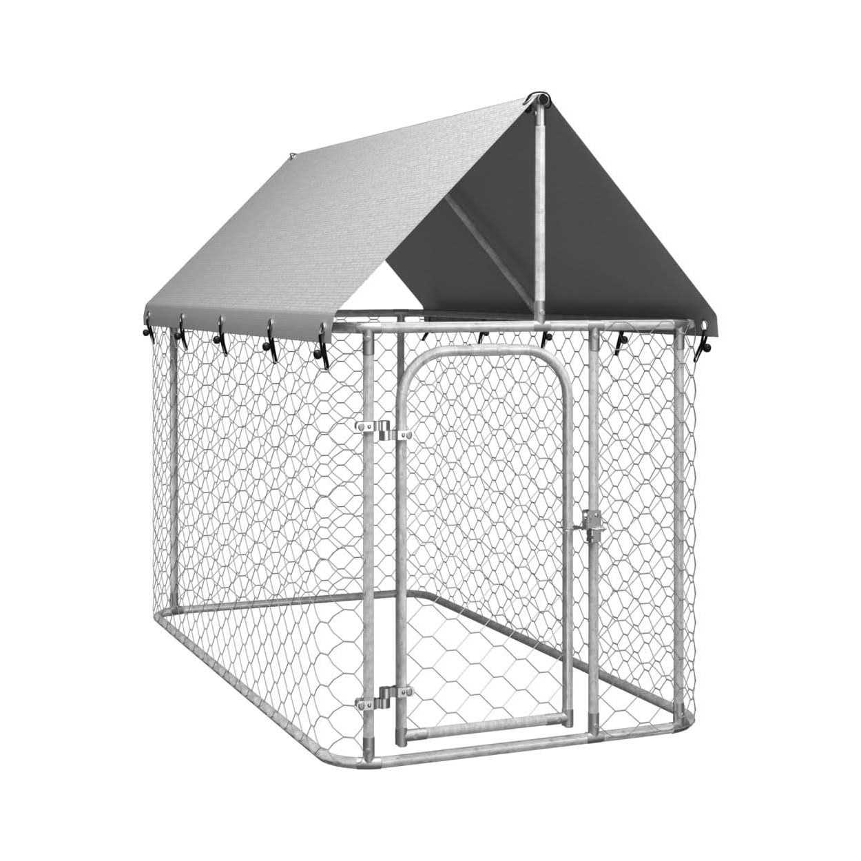 vidaXL Outdoor Dog Kennel with Roof - Pet Supplies online store
