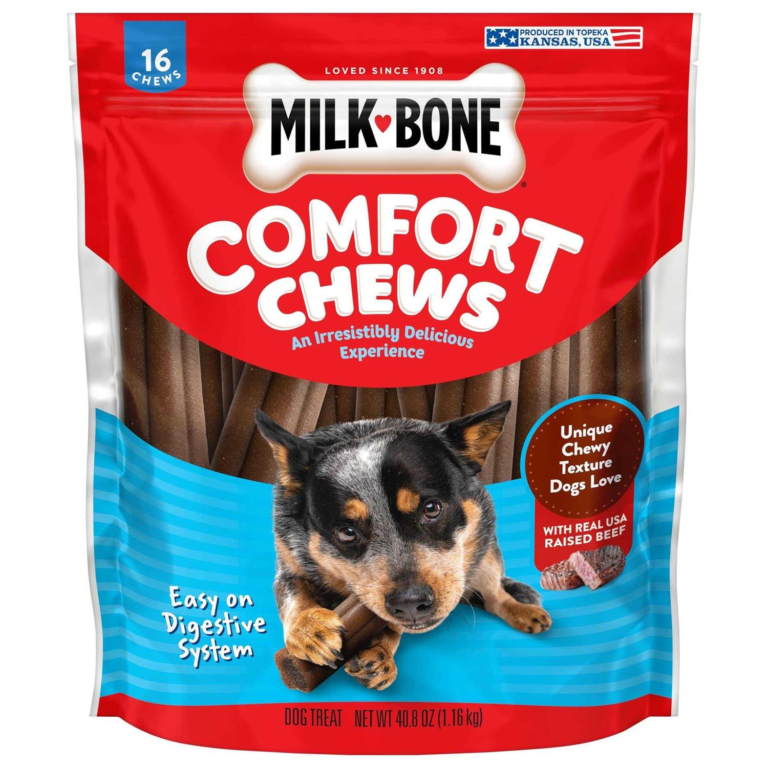 Milk-Bone Comfort Chews Beef Dog Treat - Pet Supplies online store