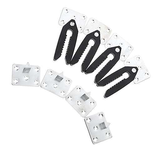 Holibanna 4pcs Sofa Connector Couch Crocodile Connector Adjustable Accessories Sofa Backrest Fixator Furniture Couches Sectional Sofa Snap Couch Sectional Modular Connection Buckle Steel