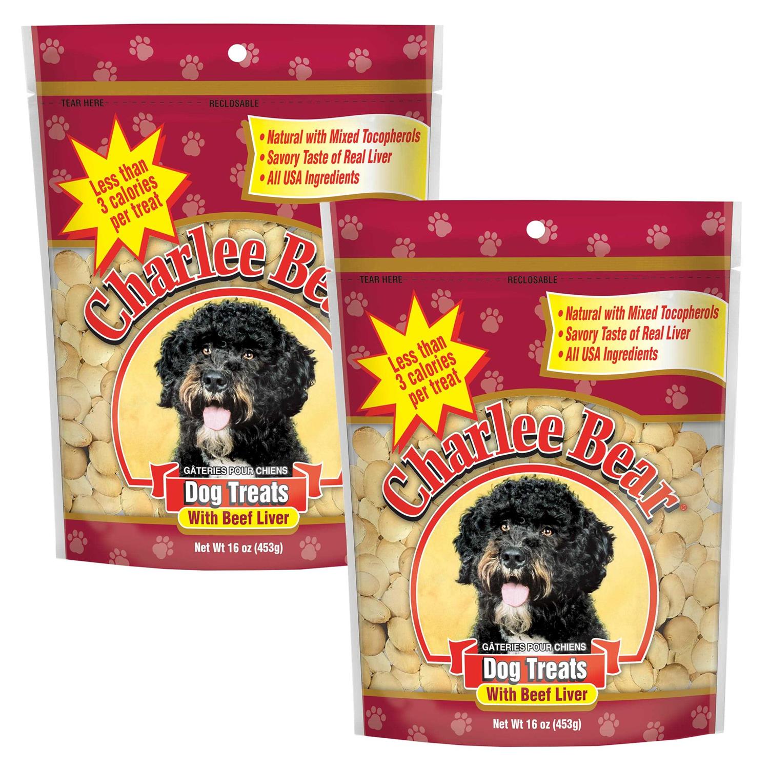Charlee Bear Original Crunch Beef Liver Dog Treat 16 oz - Pet Supplies online store