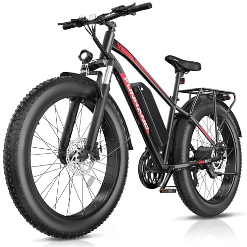 Electric Bike for Adults, Peak 1000W Ebike, 25MPH 60Miles Electric Mountain Bike, 26