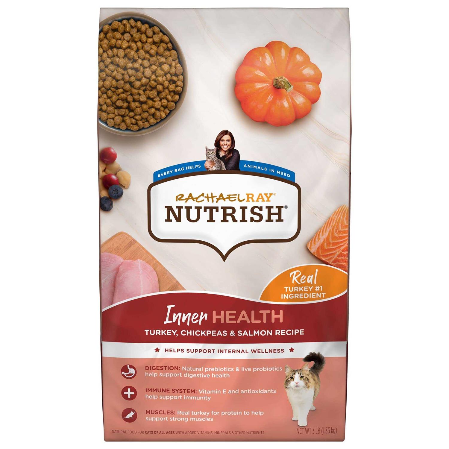Rachael Ray Nutrish Inner Health Dry Cat Food Turkey - Pet Supplies online store