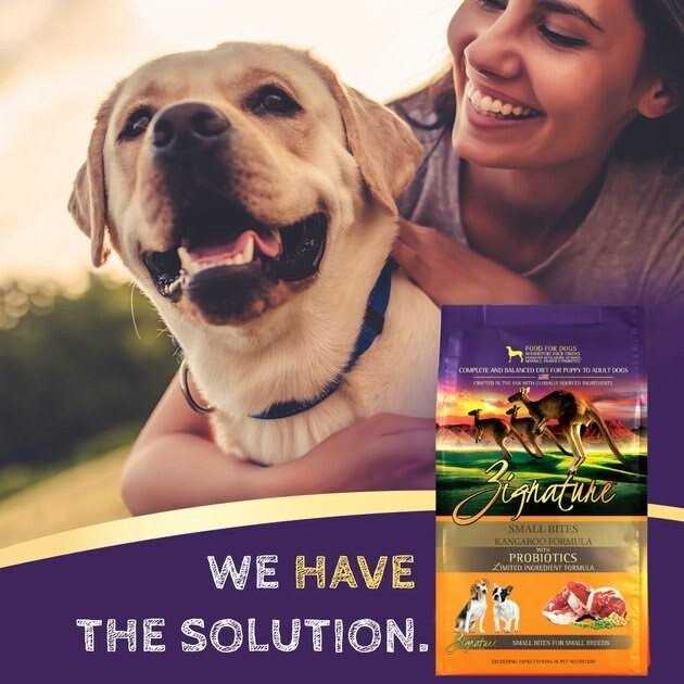 Zignature Kangaroo Formula Small Bites Dry Dog Food - Pet Supplies online store