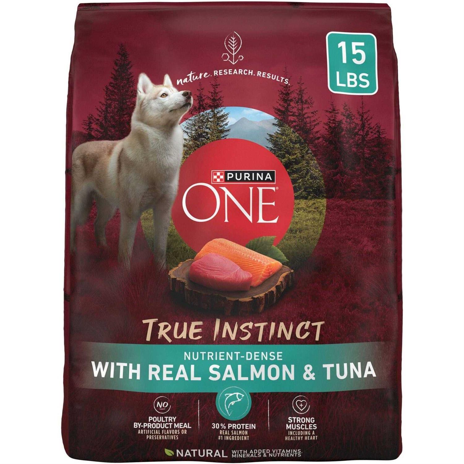Purina ONE True Instinct with Real Salmon and Tuna Dry Dog Food - Pet Supplies online store