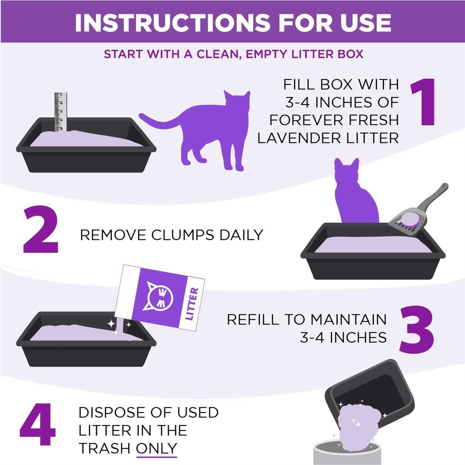 Arm & Hammer Forever Fresh Clumping Cat Litter Lavender - Pet Supplies online store
