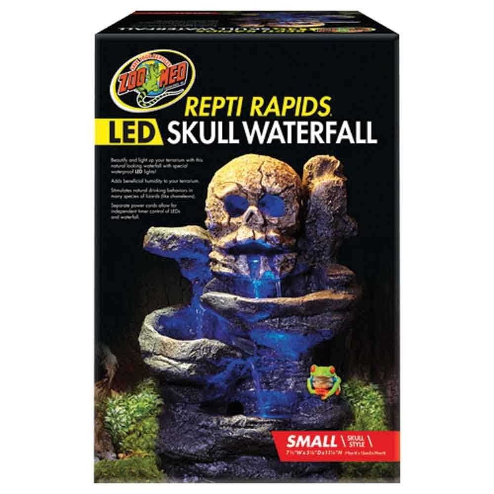 Zoo Med Repti Rapids LED Skull Waterfall - Pet Supplies online store