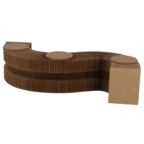Foldable Paper Stool Sofa Chair, Retractable Folding Paper Accordion Sofa Leisure Footstool, Suitable for Offices, Reception Rooms, Living Rooms and Shopping Centers