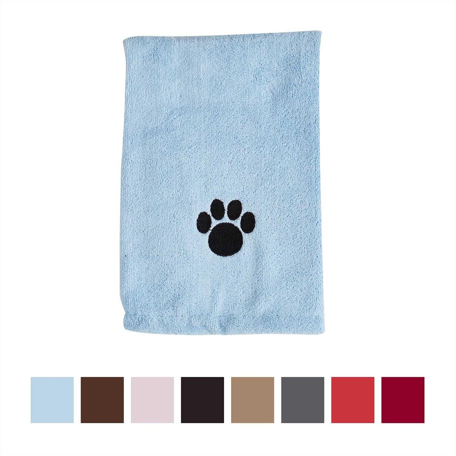 Bone Dry Microfiber Pet Towel Embroidered Paw - Pet Supplies online store
