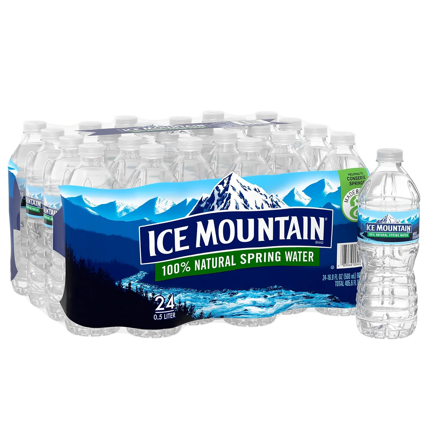 Ice Mountain 100% Natural Spring Water 16.9 083046004027