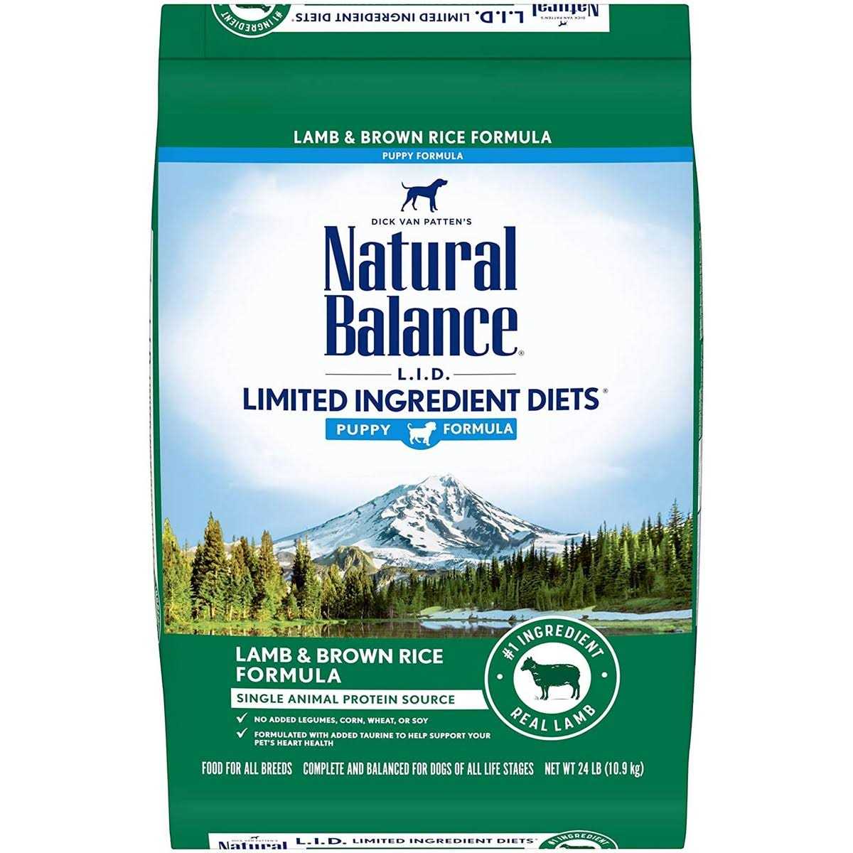 Natural Balance Limited Ingredient Diets Puppy Lamb & Brown Rice Dry Dog Food - Pet Supplies online store
