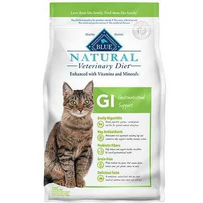Blue Natural Veterinary Diet GI Gastrointestinal Support Dry Cat Food - Pet Supplies online store