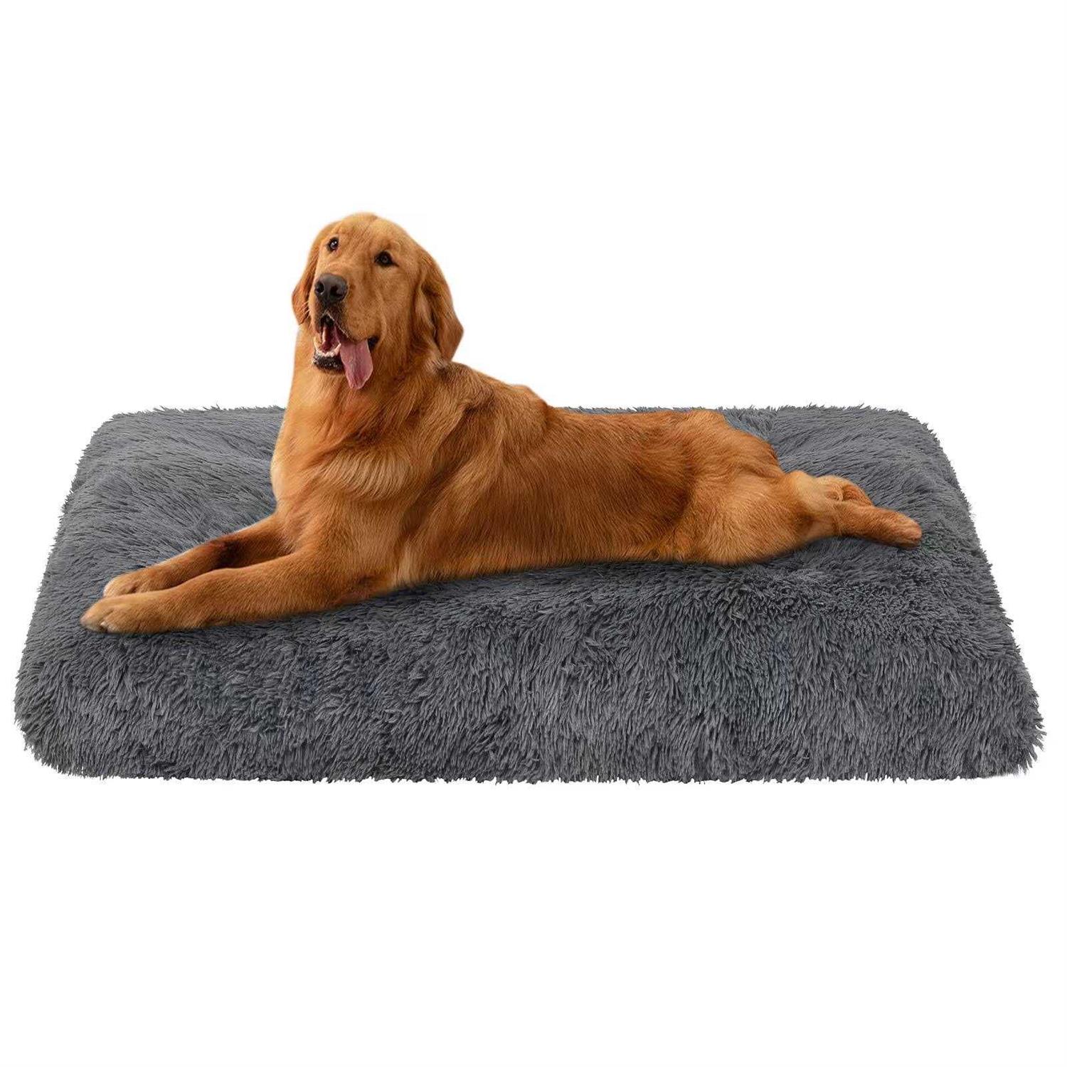 yhoerr Dog Bed, Plush Soft Pet Mat Pad & Furniture,Washable Anti-Slip Dog Crate Bed for Large Medium Small Dogs and Cats - Pet Supplies online store