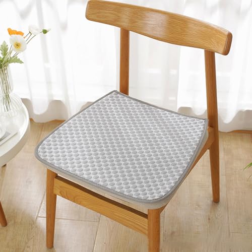 Cool Seat Cushion Spring and Summer Style Classic Style Pattern Office Seat Cushion with Non-slip Pad