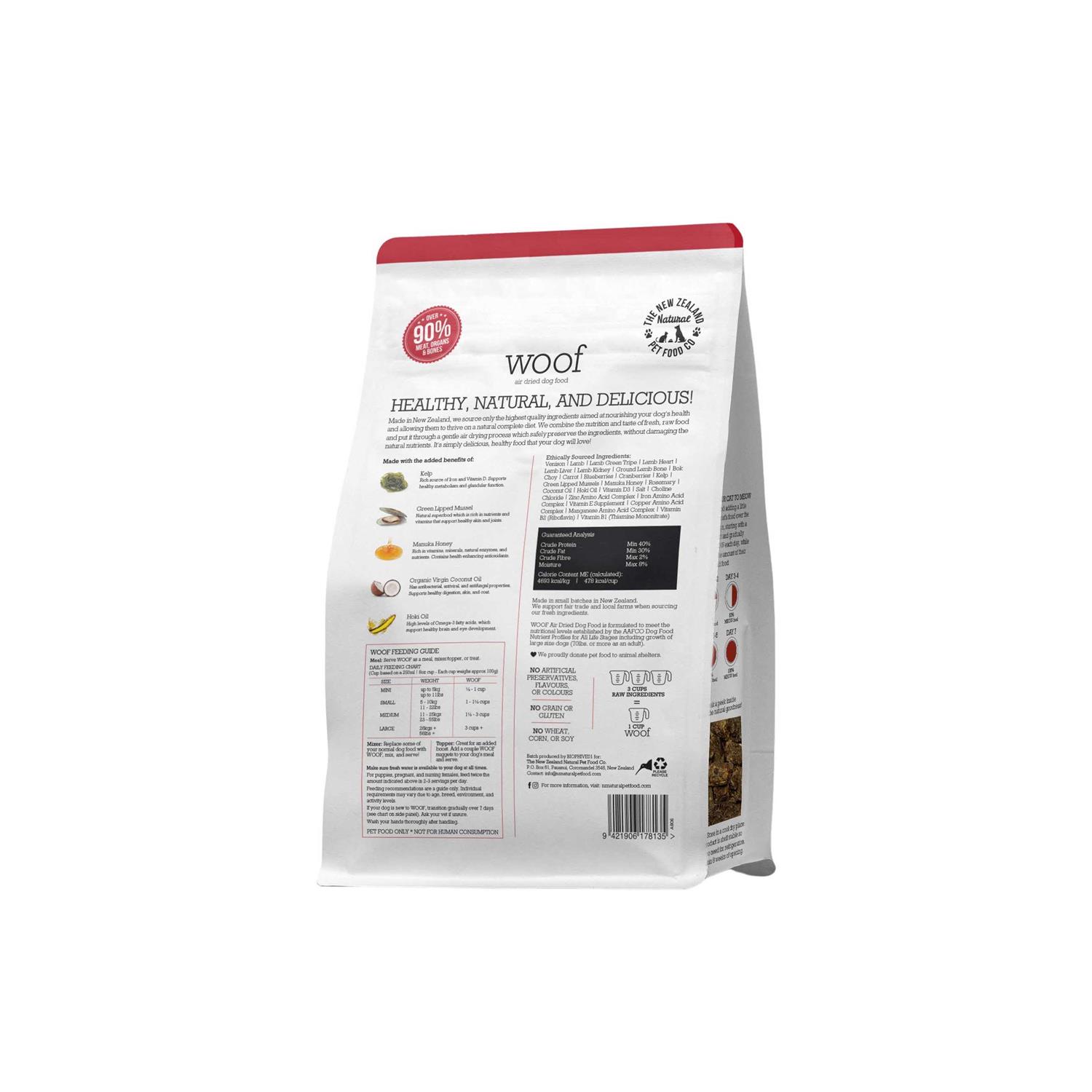 Woof Venison Air Dried Food - Pet Supplies online store