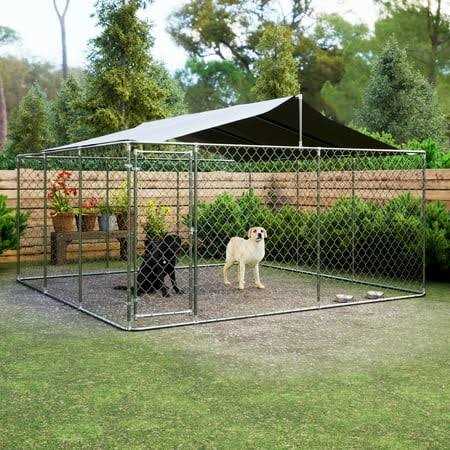 Lzbeitem 15 x 15ft Outside Dog Kennels for Large Dogs Playpen - Pet Supplies online store