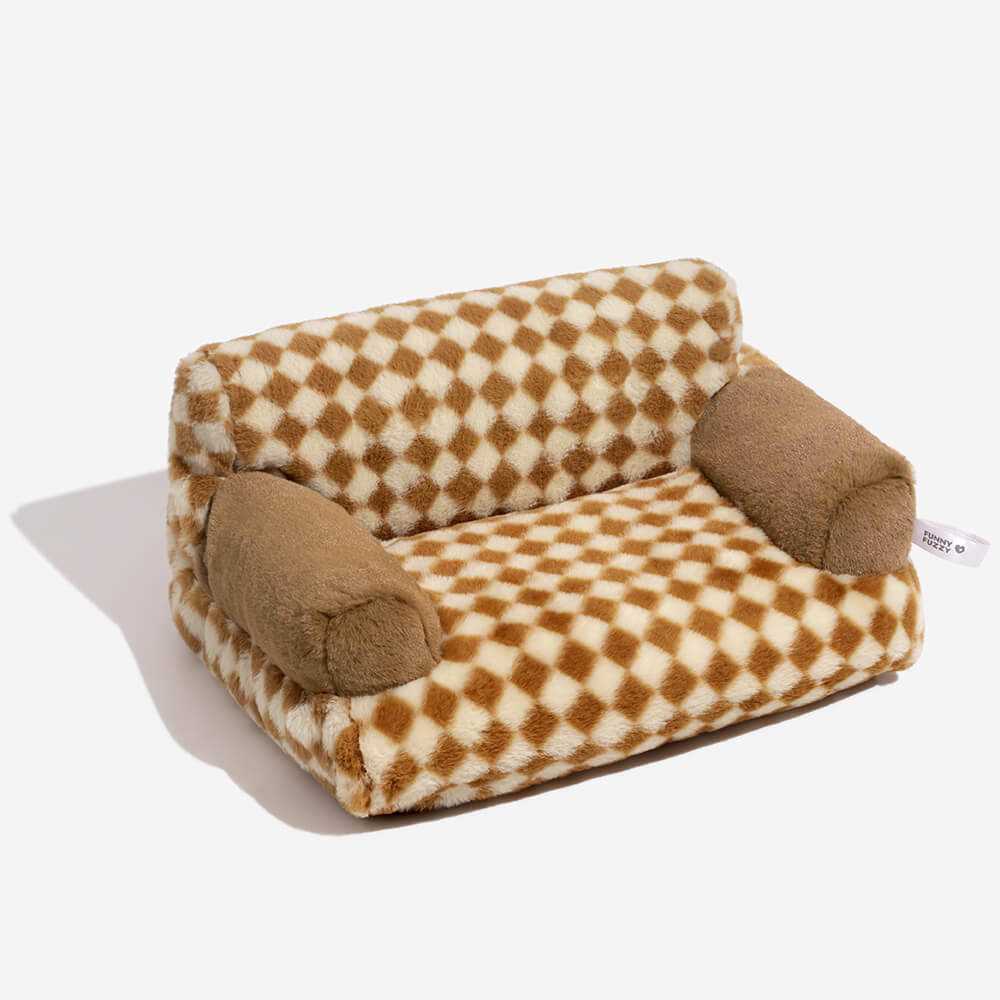 FunnyFuzzy Plaid Dog & Cat Couch Bed Gift for Dog - Pet Supplies online store