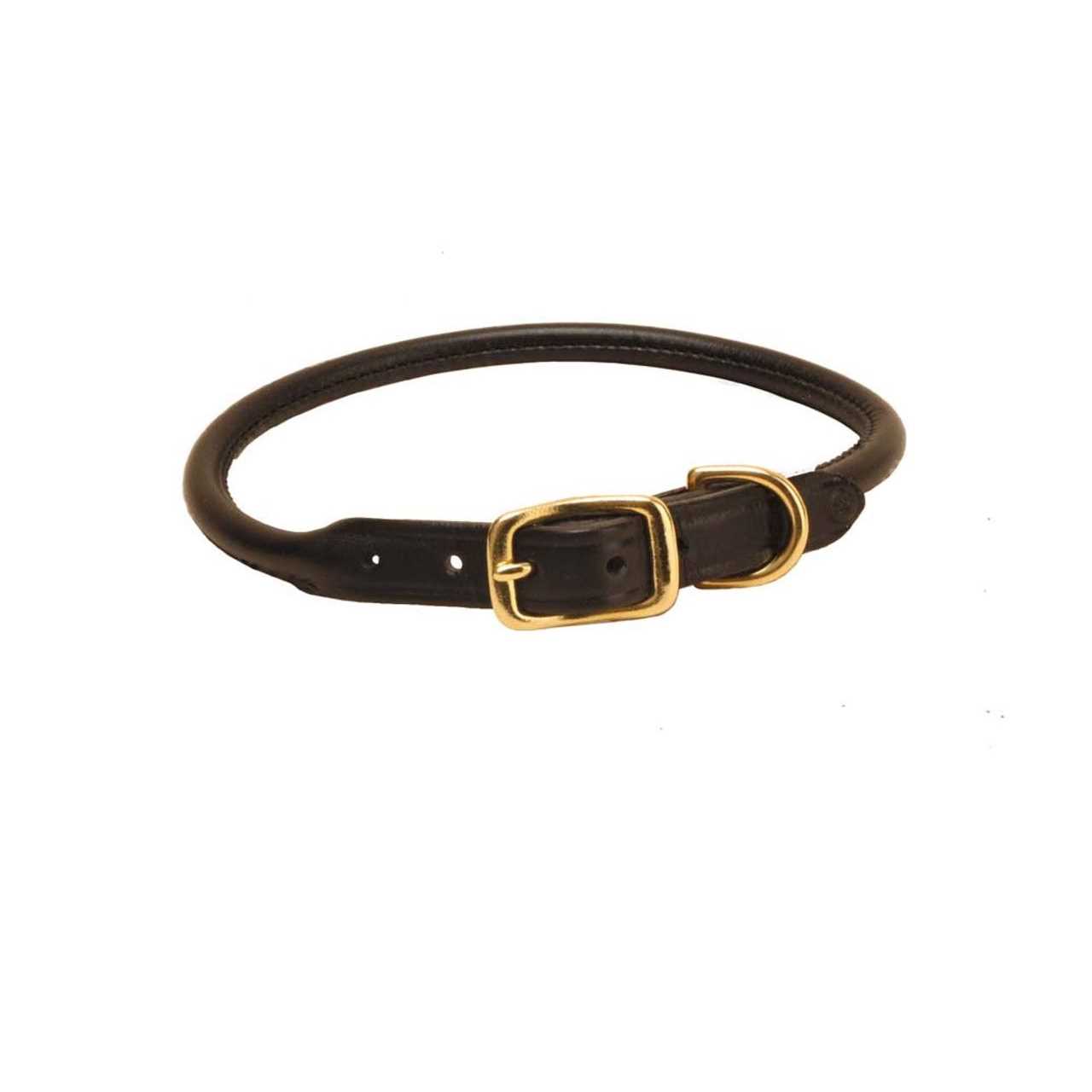 Tory Leather Rolled Leather Dog Collar - Pet Supplies online store