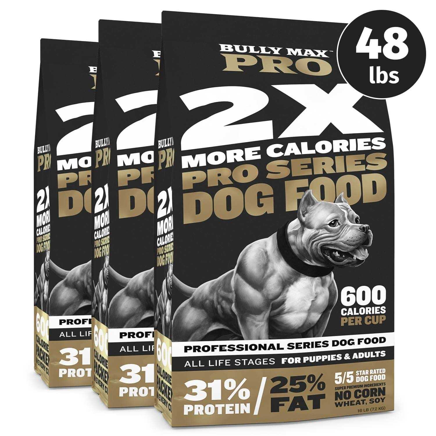 Bully Max Pro Series 31/25 High Calorie Dog Food - Pet Supplies online store