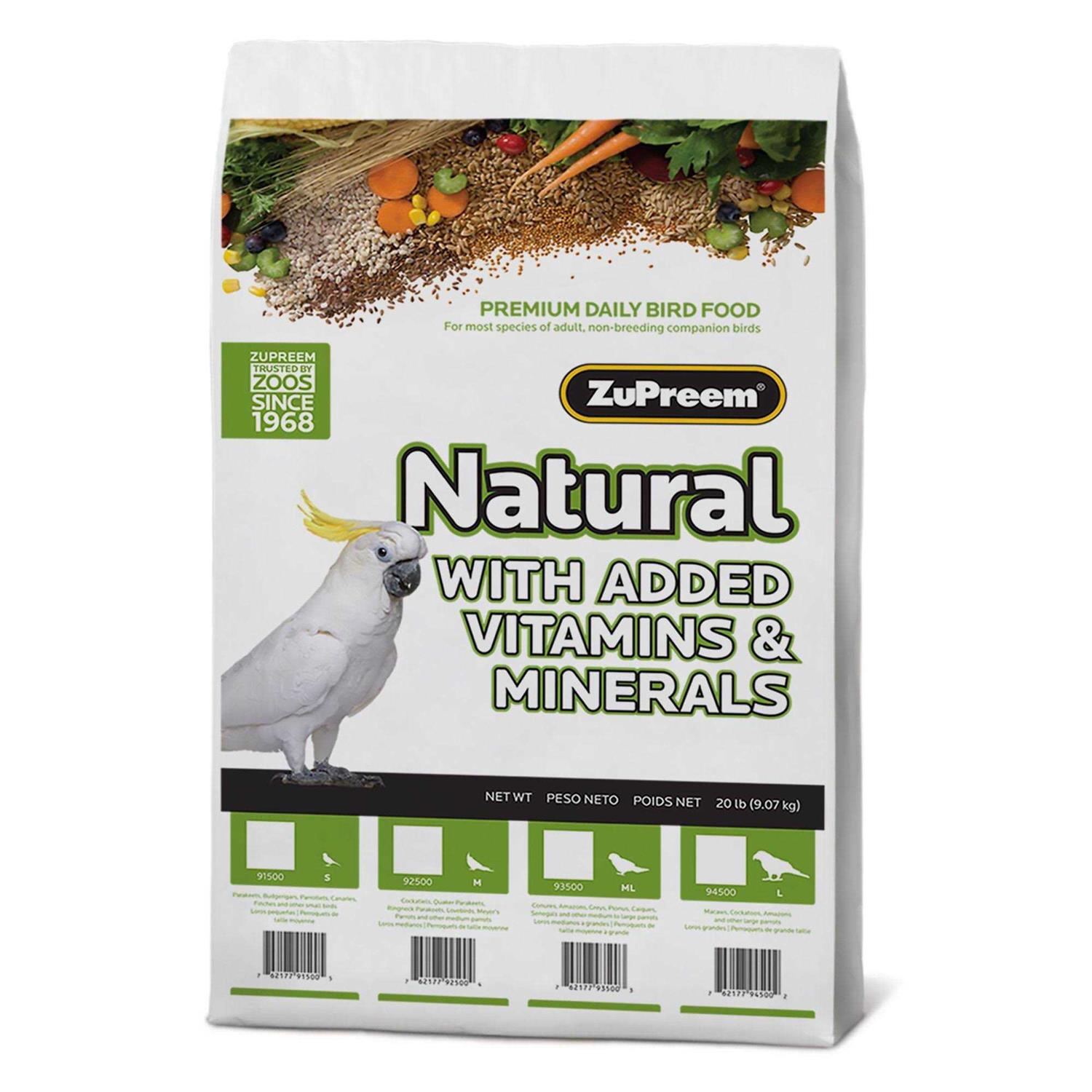 Zupreem Natural Bird Food - Pet Supplies online store
