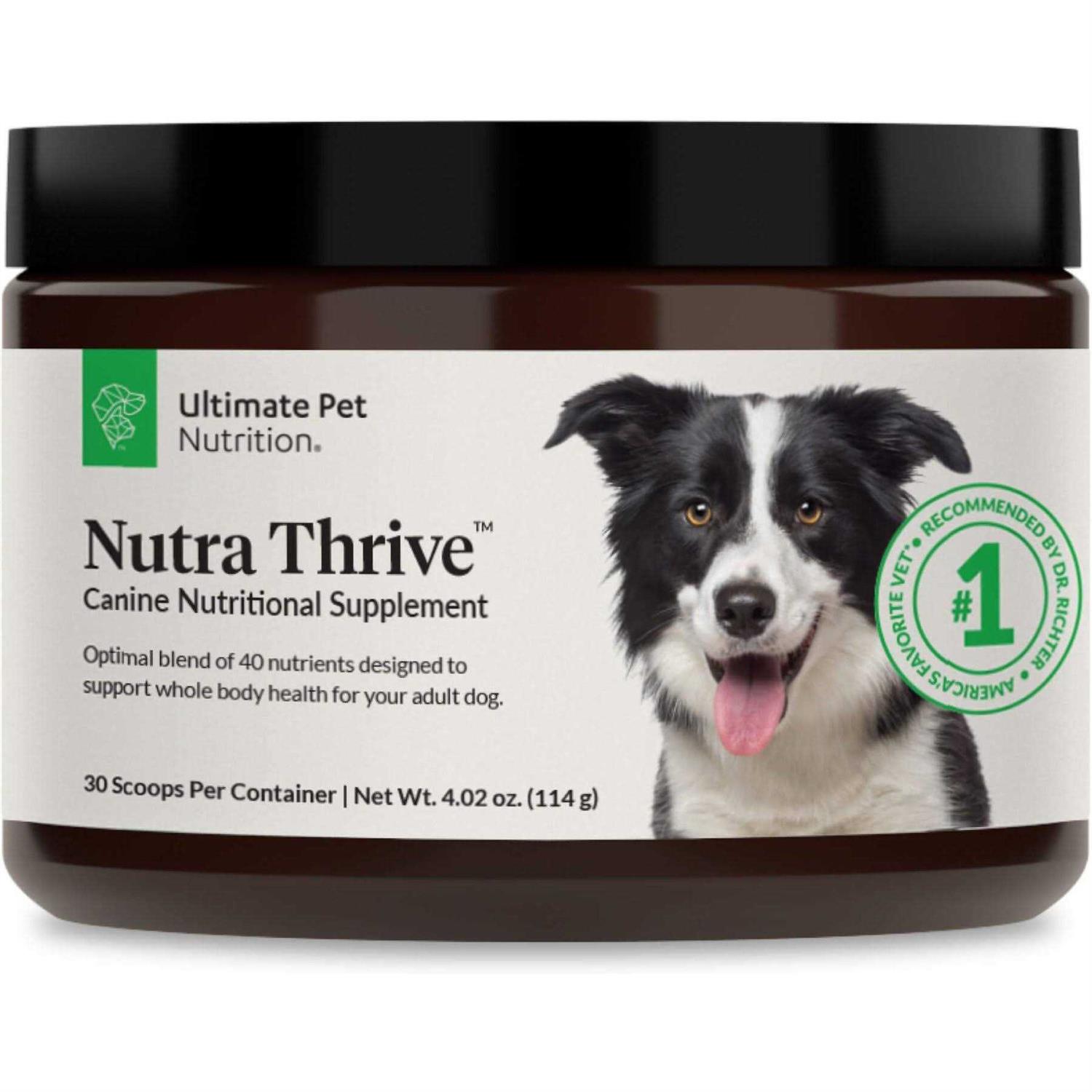 Ultimate Pet Nutrition Nutra Thrive Multivitamin 40-in-1 Powder Supplement for Dogs - Pet Supplies online store