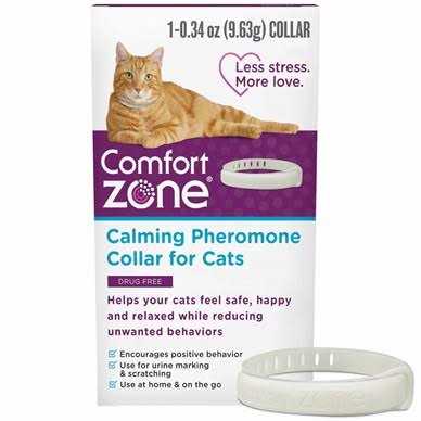 Comfort Zone 2 Pack Cat Calming Pheromone Collar for Cats De-Stress Your Cat - Pet Supplies online store