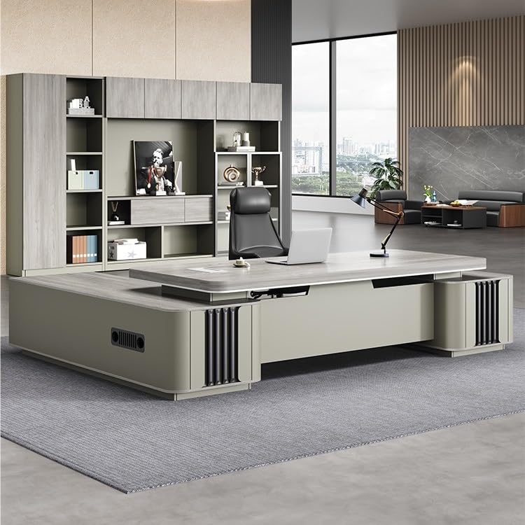 Ergo Desk Suitable for The Company's Office Boss Desk, President Manager Desk, Office Furniture, Leadership Desk Deask(180 * 80 * 75cm)