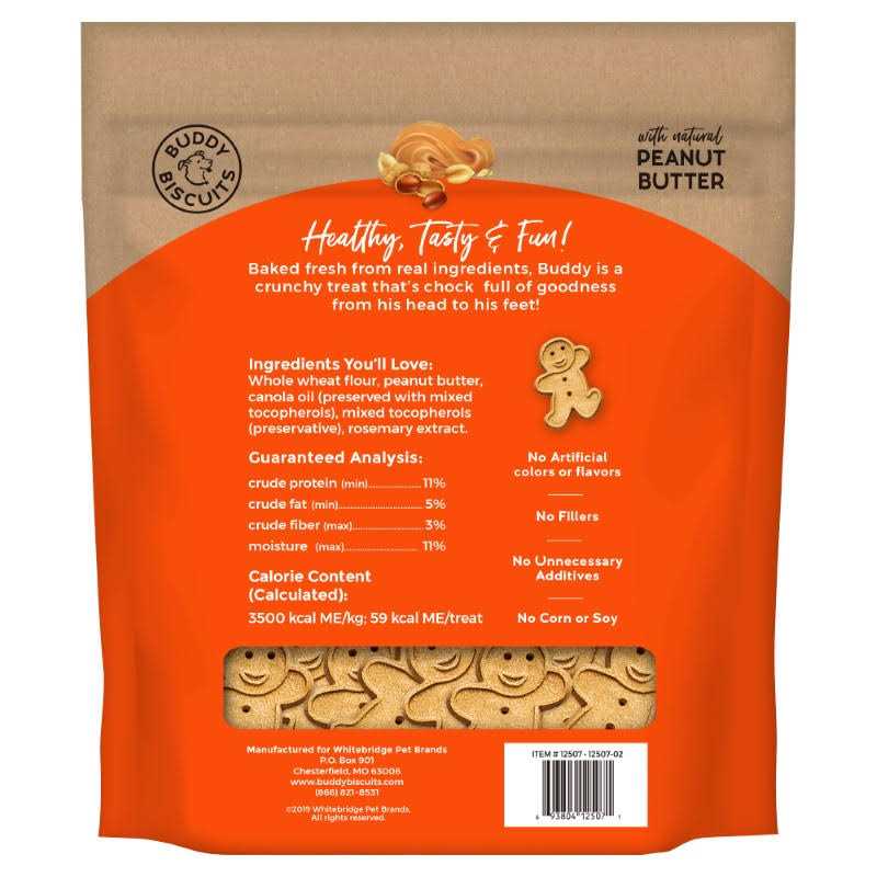Buddy Biscuits Peanut Butter Oven Baked Dog Treats - Pet Supplies online store