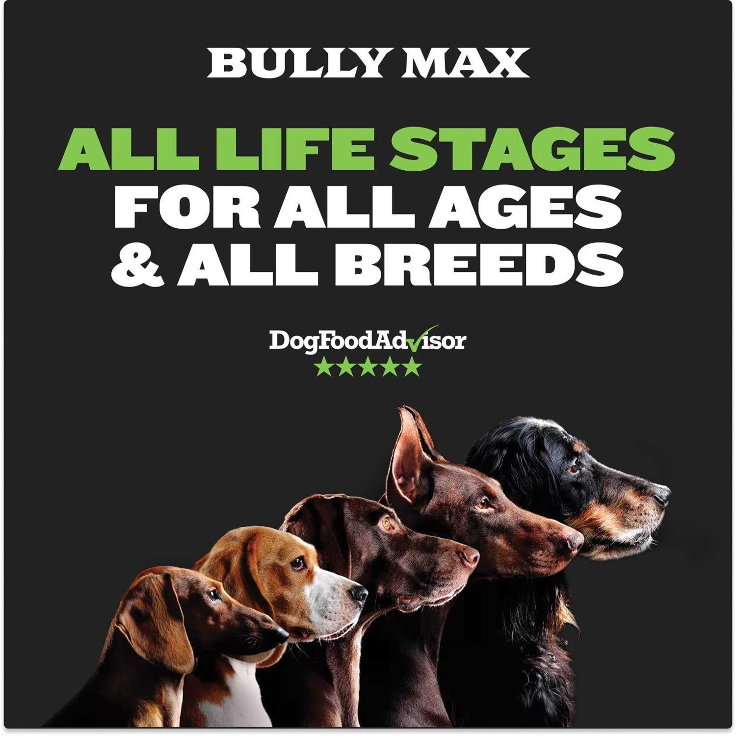 Bully Max 25/11 High Protein & Low Fat Dog Food Chicken-Free Lamb Flavor - Pet Supplies online store