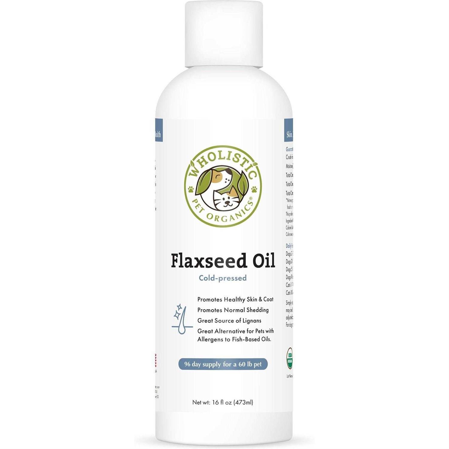 Wholistic Pet Organics Flax Seed Oil - Pet Supplies online store