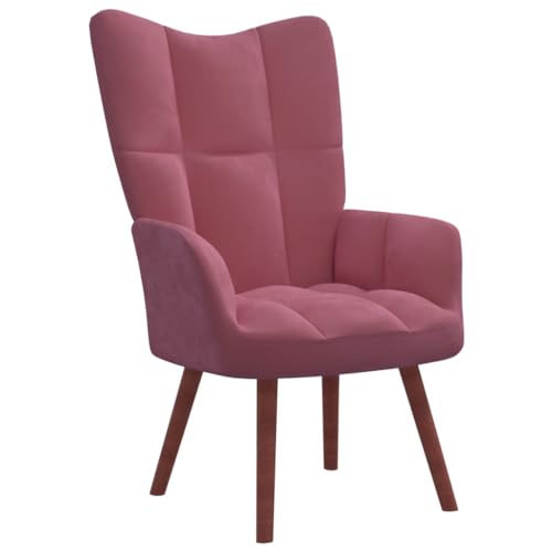 Relaxing Chair Pink Velvet,with its Ergonomic Contours, This Armchair Provides Optimal Lumbar Support and enhances Your Relaxation Experience. Living Room Armchairs, Recliners & Sleeper Chairs