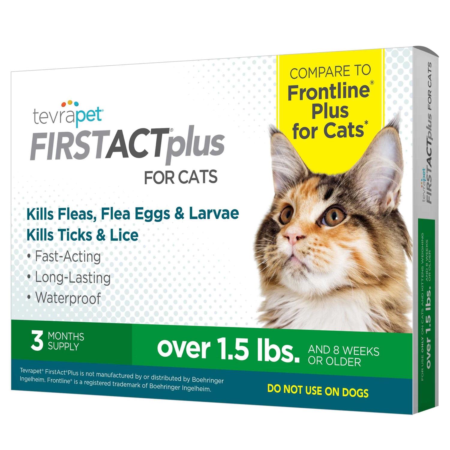 TevraPet FirstAct Plus for Cats Flea and Tick Prevention - Pet Supplies online store