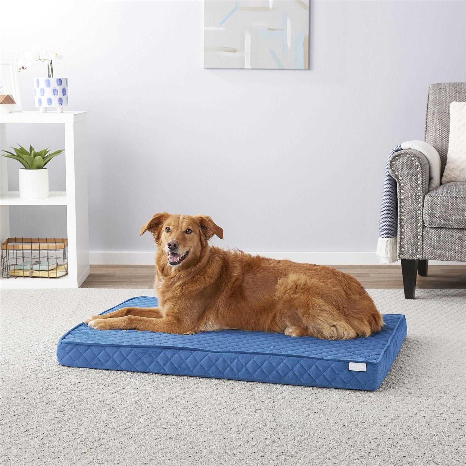 Frisco Quilted Orthopedic Pillow Cat Dog Bed w/Removable COVER - Pet Supplies online store