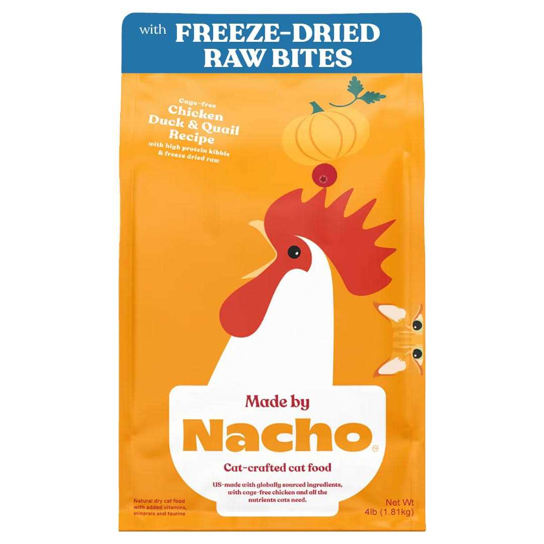 Made by Nacho Dry Cat Food with Freeze Dried Raw Kibble - Pet Supplies online store