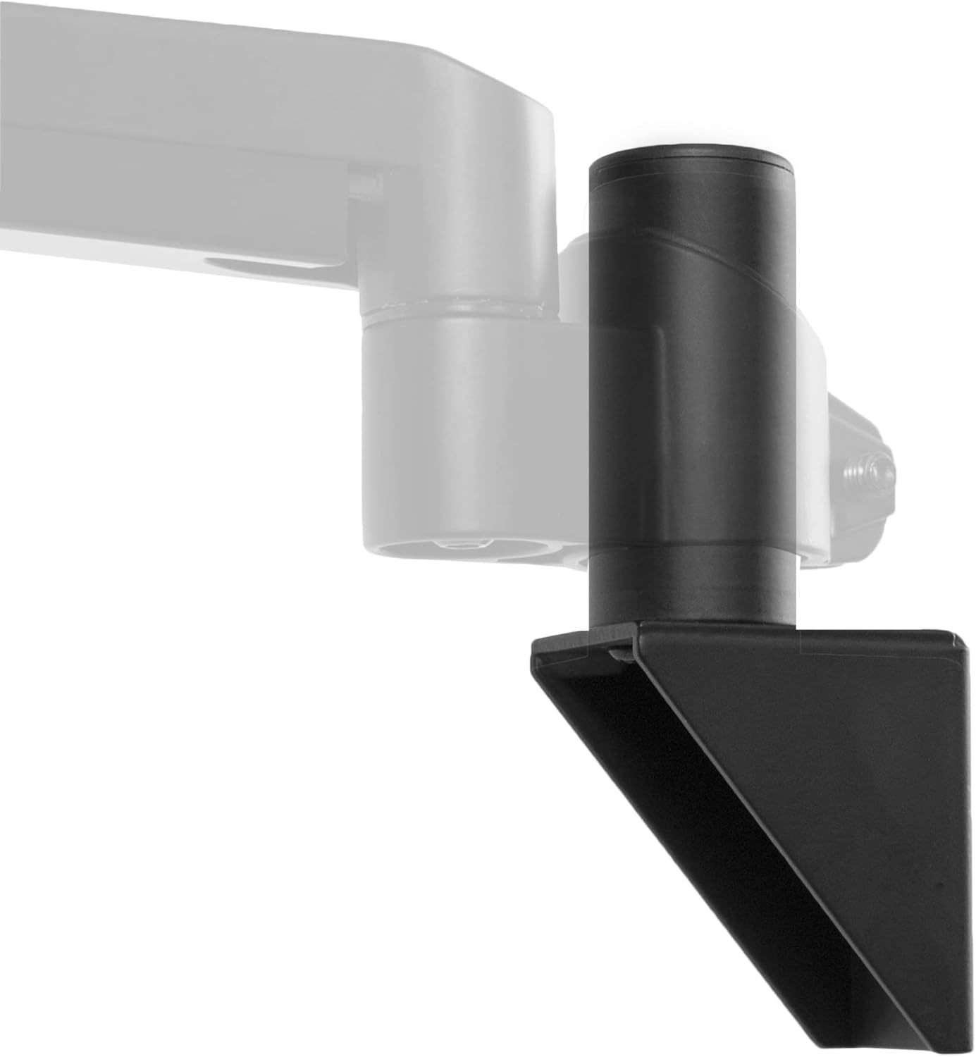VIVO Wall Mount Conversion Pole Bracket, for Single or Dual Monitor Mount Arms, Standard 1-3/8 inch Diameter, Universal Compatibility, Weight Capacity 44 lbs, Black, MOUNT-WCB01