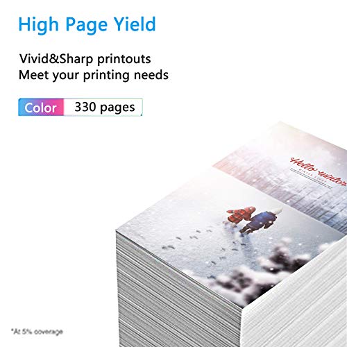 63XL Black Ink Cartridge 63 XL 63BXL High Yield Cartridge Compatible for HP OfficeJet 5255 5258 4650 Envy 4520 4516 Deskjet 2130 Printer, Show Ink Level with The Latest chip - 1 Pack