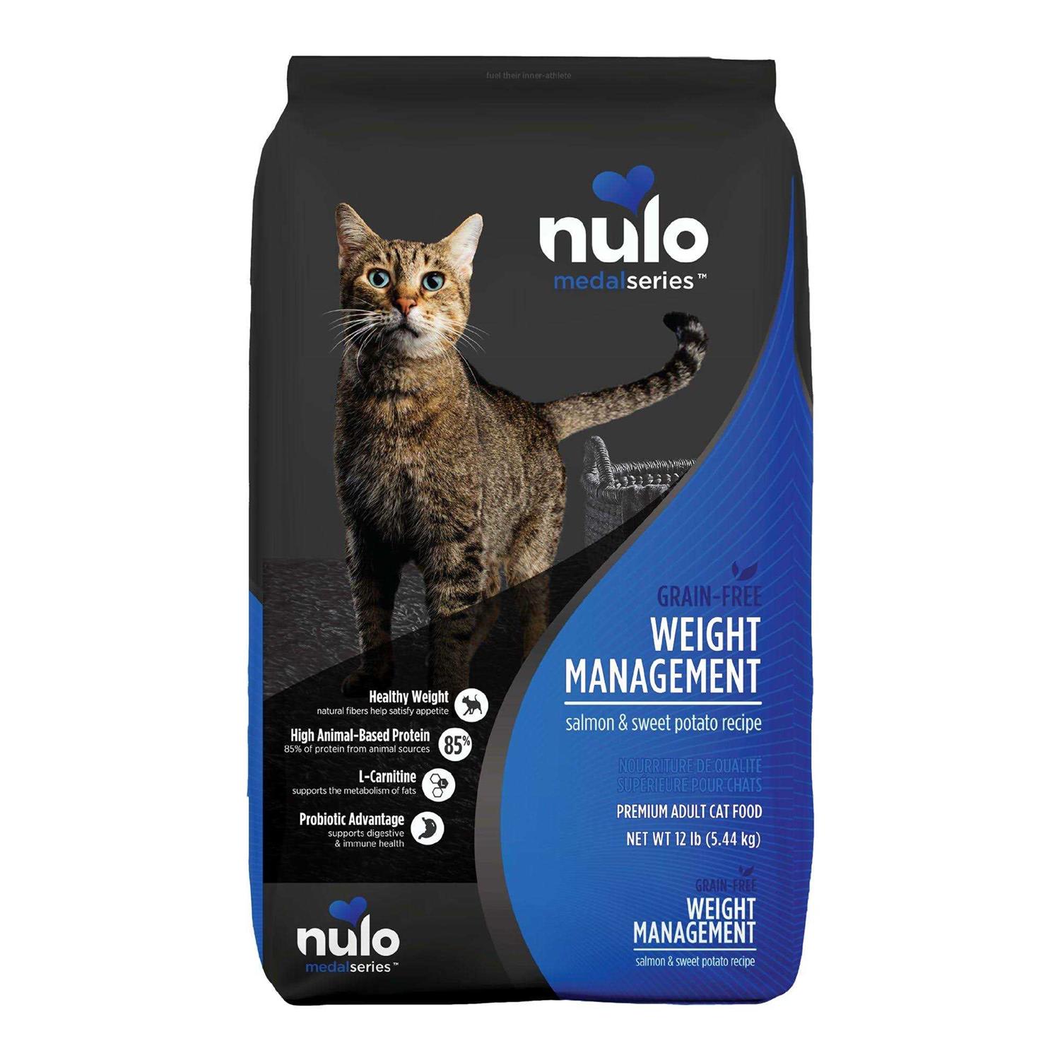 Nulo MedalSeries Grain-Free Salmon & Sweet Potato Adult Weight Management Dry Cat Food - Pet Supplies online store