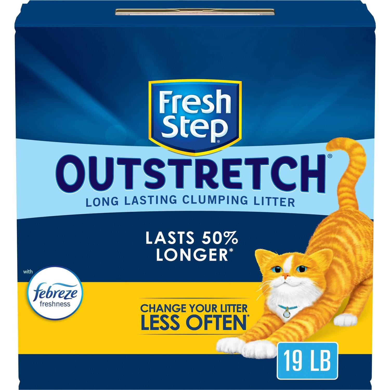 Fresh Step Outstretch Febreze Concentrated Clumping Litter - Pet Supplies online store