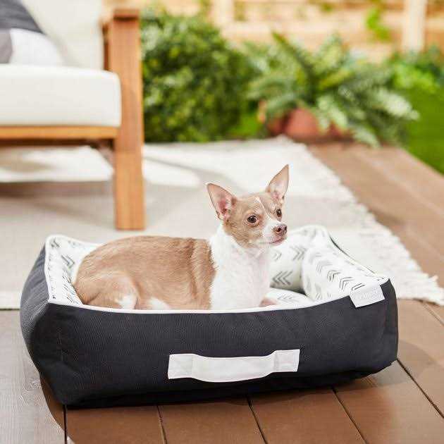 Frisco Indoor/Outdoor Bolster Cat & Dog Bed - Pet Supplies online store