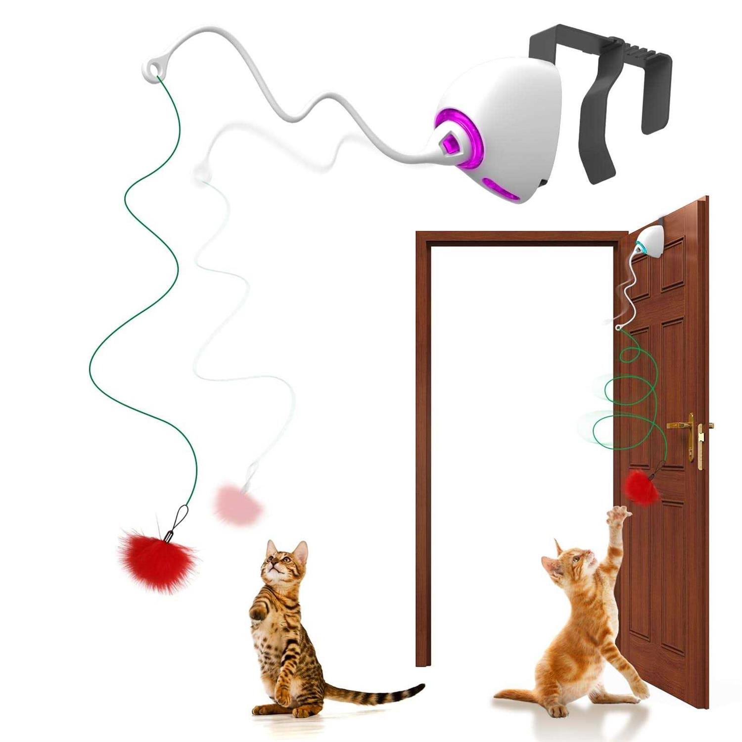 umosis hanging cat toy automatic teaser cat string toy - Pet Supplies online store