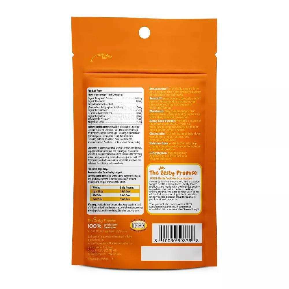 Zesty Paws Valentine + Easter Calming Bites Combo for Dogs Turkey Flavor - Pet Supplies online store