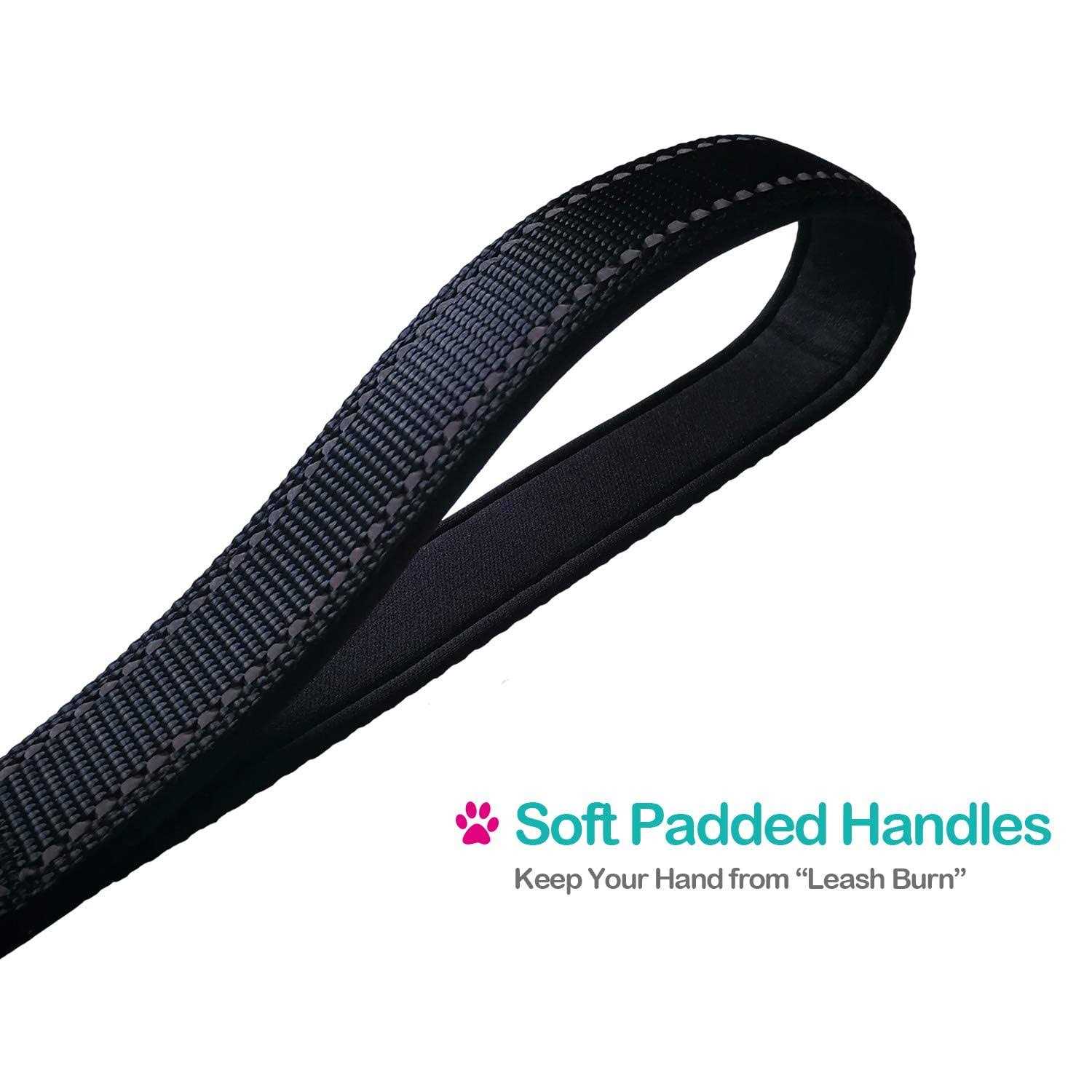 DOGSAYS Short Dog Leash Traffic Padded Handle Heavy Duty Short Nylon Dog Lead for Training Control - Pet Supplies online store