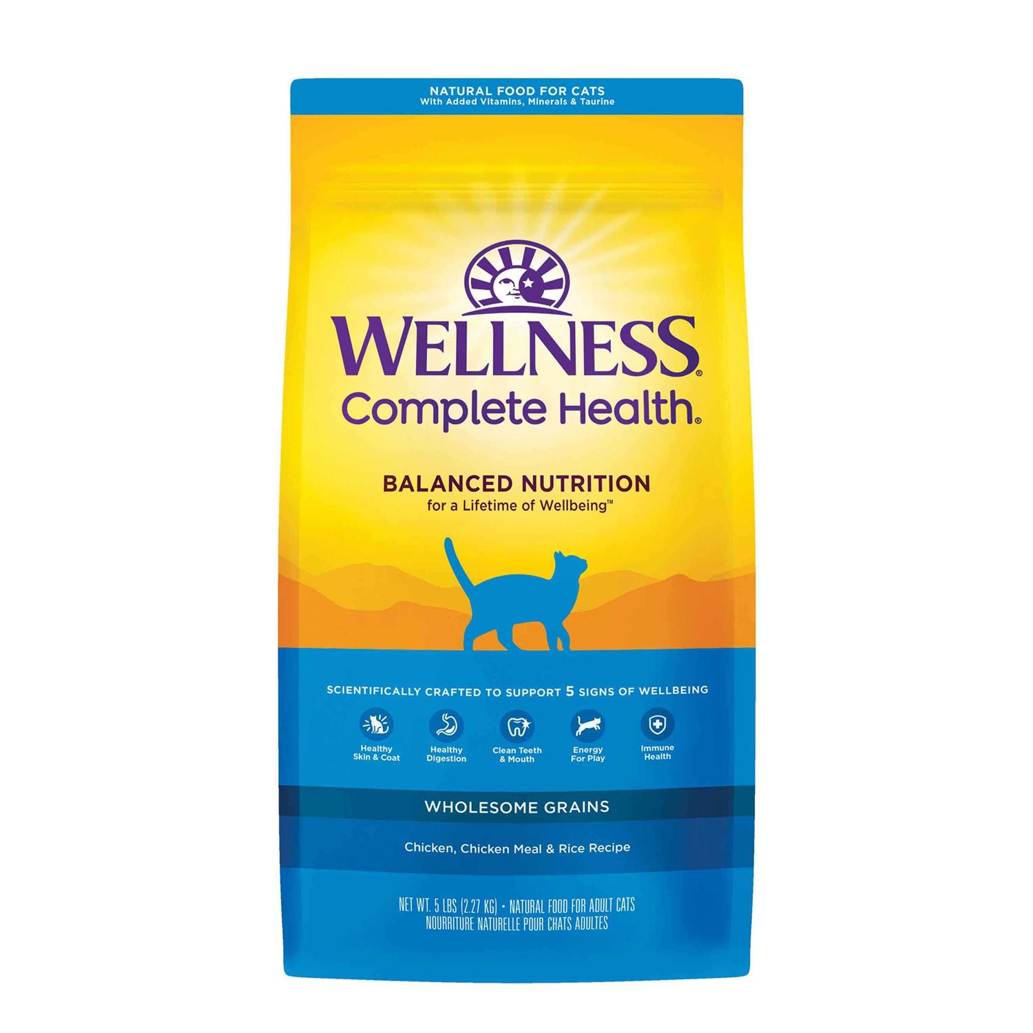 Wellness Complete Health Chicken & Rice Dry Cat Food - Pet Supplies online store