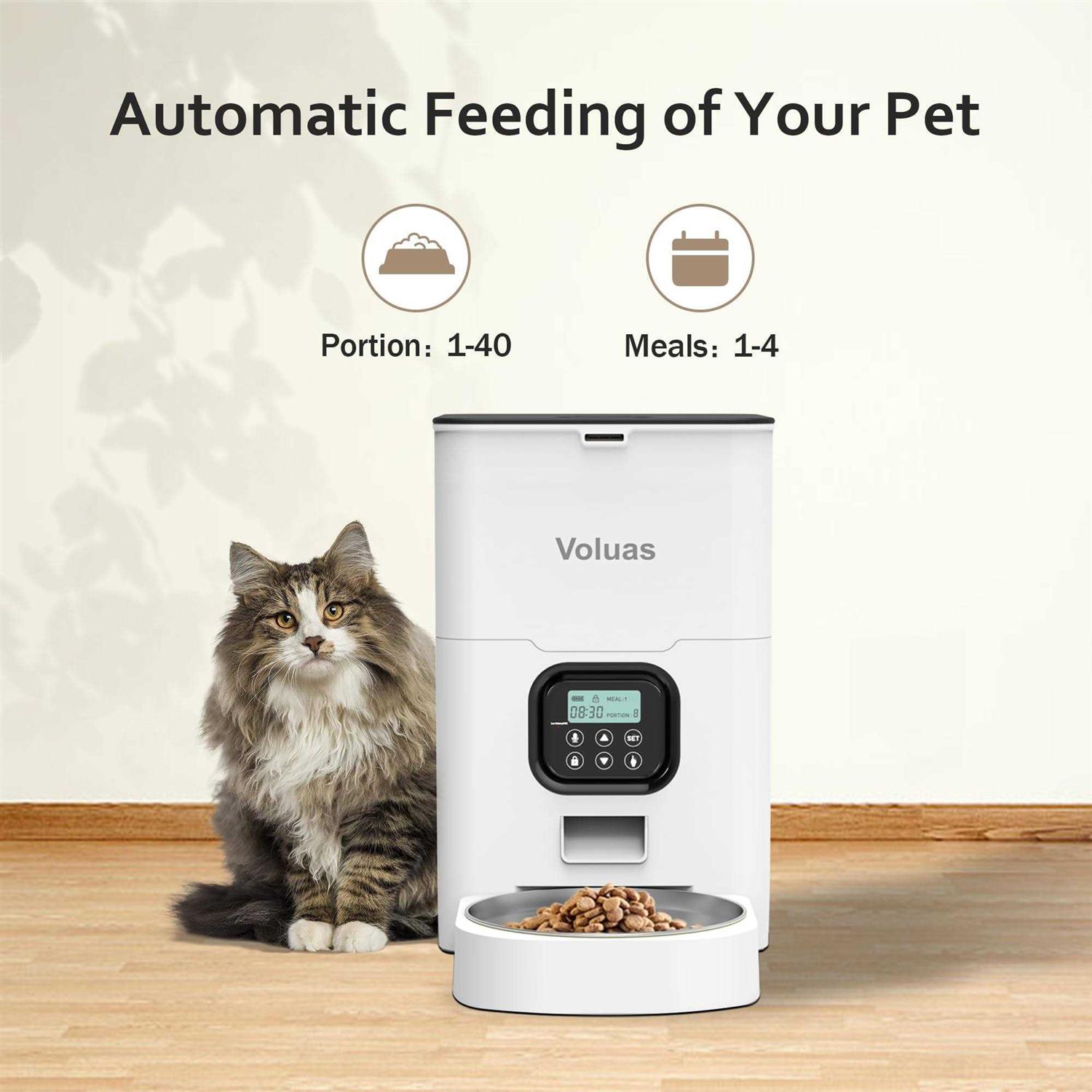 VOLUAS Automatic Pet Feeders for Cats and Dogs - Pet Supplies online store