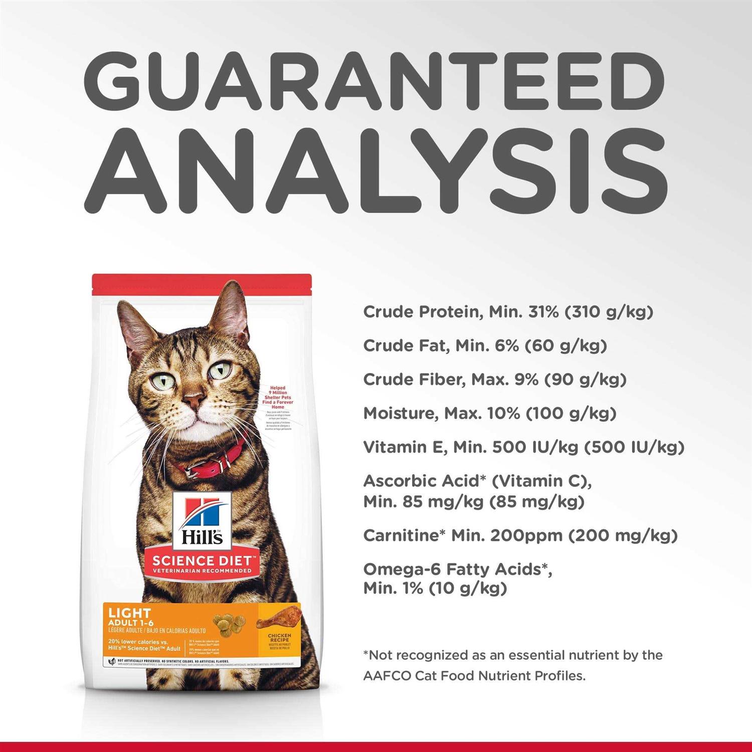 Science Diet Adult Cat Light Dry Food - Pet Supplies online store