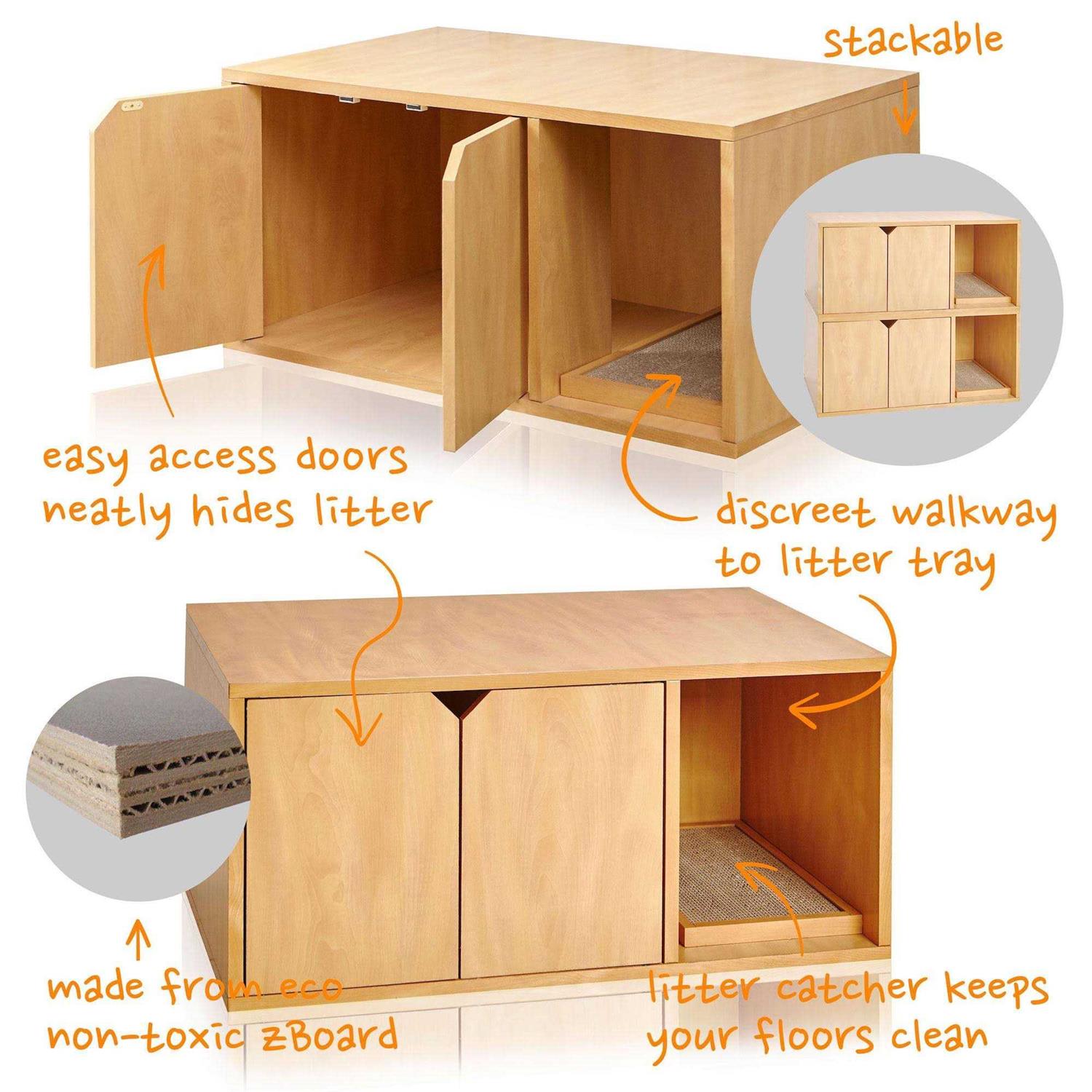 Way Basics Eco Cat Litter Box Enclosure - Pet Supplies online store