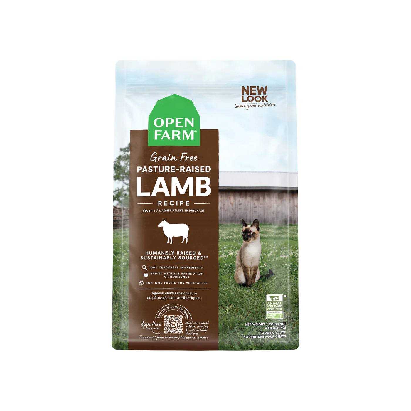 Open Farm Grain Free Pasture Raised Lamb Recipe Dry Cat Food - Pet Supplies online store